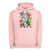Pigment Salmon dabbing christmas Urban Hoodie - Zillion Design Studio