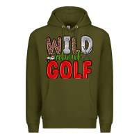 Army Green wild about golf Premium Hoodie - Zillion Design Studio