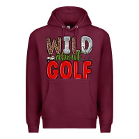 Burgundy wild about golf Premium Hoodie - Zillion Design Studio