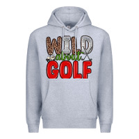 Heather Grey wild about golf Premium Hoodie - Zillion Design Studio