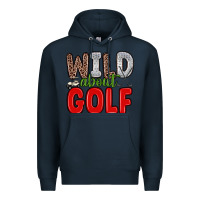 Navy wild about golf Premium Hoodie - Zillion Design Studio