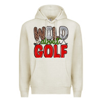 Oatmeal Heather wild about golf Premium Hoodie - Zillion Design Studio