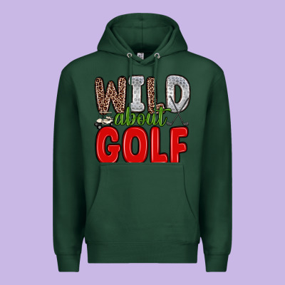 Wild About Golf Premium Hoodie Designed By Zillion Design Studio