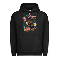 Pigment Black easter dachshund Urban Hoodie - RanaPortraitStore