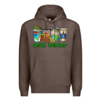 Coffee math teacher coffee cups Premium Hoodie - texasbilliewilder