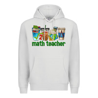 Dove Grey math teacher coffee cups Premium Hoodie - texasbilliewilder