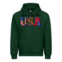 Forest Green god bless the usa Urban Hoodie - texasbilliewilder