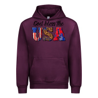 Mauve Wine god bless the usa Urban Hoodie - texasbilliewilder