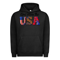 Pigment Black god bless the usa Urban Hoodie - texasbilliewilder
