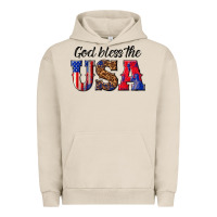 Pigment French Oak god bless the usa Urban Hoodie - texasbilliewilder