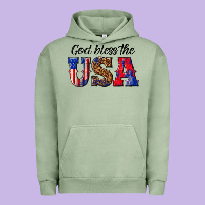 Urban Hoodie god bless the usa