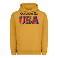 Pigment Peanut Butter god bless the usa Urban Hoodie - texasbilliewilder