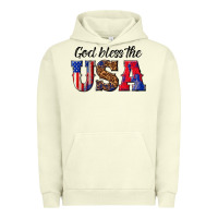 Pigment Pistachio god bless the usa Urban Hoodie - texasbilliewilder