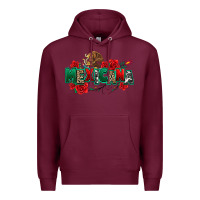 Burgundy mexicana Premium Hoodie - texasbilliewilder