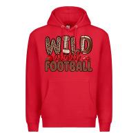 Red wild about football Premium Hoodie - Zillion Design Studio