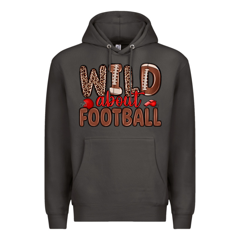 Wild About Football Premium Hoodie by Zillion Design Studio | Teevron