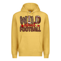 Antique Gold wild about football Premium Hoodie - Zillion Design Studio