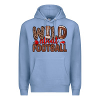 Colony Blue wild about football Premium Hoodie - Zillion Design Studio