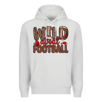 Dove Grey wild about football Premium Hoodie - Zillion Design Studio