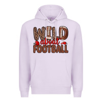 Lilac wild about football Premium Hoodie - Zillion Design Studio