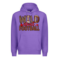 Purple wild about football Premium Hoodie - Zillion Design Studio