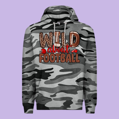 Wild About Football Premium Hoodie Designed By Zillion Design Studio
