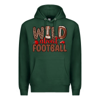 Sports Green wild about football Premium Hoodie - Zillion Design Studio