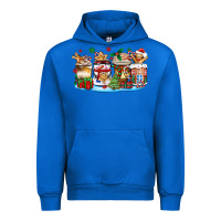 Cobalt christmas cookie coffee cups Urban Hoodie - Zillion Design Studio