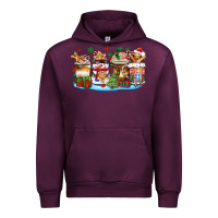 Mauve Wine christmas cookie coffee cups Urban Hoodie - Zillion Design Studio