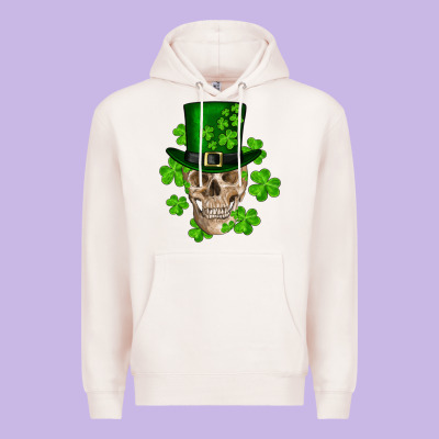 St. Patrick's Day Skull Premium Hoodie Designed By Ranaportraitstore
