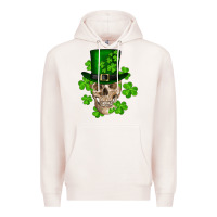 Pale Pink st. patrick's day skull Premium Hoodie - RanaPortraitStore
