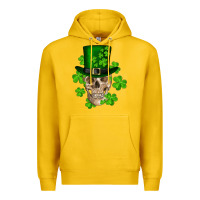Lemon st. patrick's day skull Premium Hoodie - RanaPortraitStore