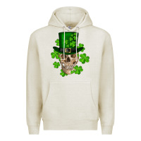 Oatmeal Heather st. patrick's day skull Premium Hoodie - RanaPortraitStore