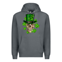 Rock st. patrick's day skull Premium Hoodie - RanaPortraitStore