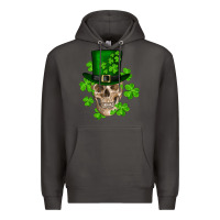 Smoke st. patrick's day skull Premium Hoodie - RanaPortraitStore