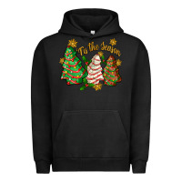Pigment Black tis the season christmas cake Urban Hoodie - Zillion Design Studio