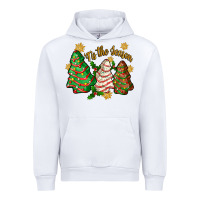 White tis the season christmas cake Urban Hoodie - Zillion Design Studio