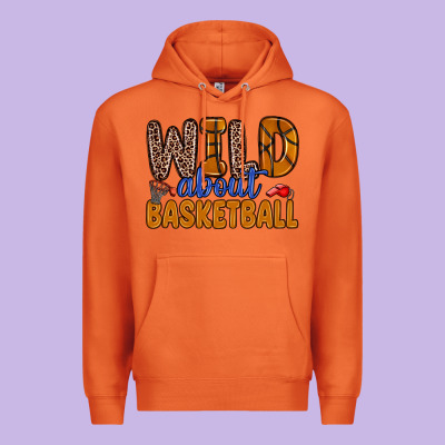 Wild About Basketball Premium Hoodie Designed By Zillion Design Studio