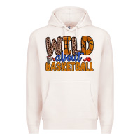 Pale Pink wild about basketball Premium Hoodie - Zillion Design Studio