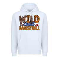 White wild about basketball Premium Hoodie - Zillion Design Studio
