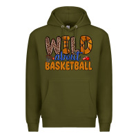 Army Green wild about basketball Premium Hoodie - Zillion Design Studio