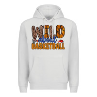 Dove Grey wild about basketball Premium Hoodie - Zillion Design Studio