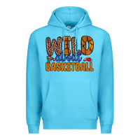 Ocean Blue wild about basketball Premium Hoodie - Zillion Design Studio