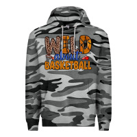 Slate Camo wild about basketball Premium Hoodie - Zillion Design Studio