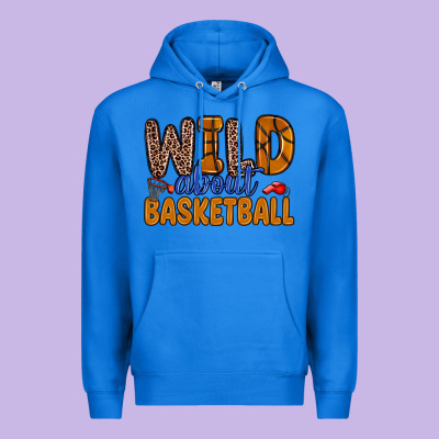 Wild About Basketball Premium Hoodie Designed By Zillion Design Studio