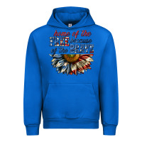 Cobalt home of the free because of the brave sunflower bi Urban Hoodie - texasbilliewilder