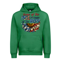 Emerald home of the free because of the brave sunflower bi Urban Hoodie - texasbilliewilder