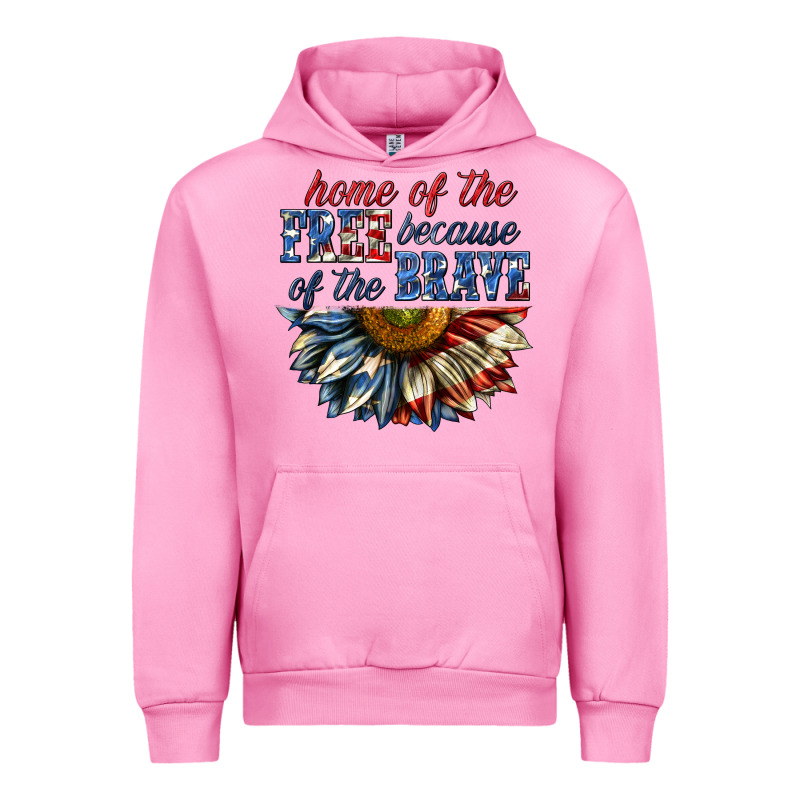 Home Of The Free Because Of The Brave Sunflower Bi Urban Hoodie by texasbilliewilder | Teevron