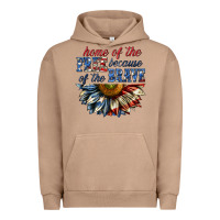 Pigment Burro home of the free because of the brave sunflower bi Urban Hoodie - texasbilliewilder
