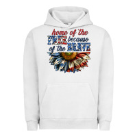Pigment Lunar Rock home of the free because of the brave sunflower bi Urban Hoodie - texasbilliewilder